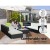 Gardeon 11PC Outdoor Furniture Set - UV-Resistant Wicker Sofa with Removable Covers, Tempered Glass Table, Storage Cover