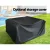 Gardeon 11PC Outdoor Furniture Set - UV-Resistant Wicker Sofa with Removable Covers, Tempered Glass Table, Storage Cover