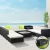 Gardeon 11PC Outdoor Furniture Set - UV-Resistant Wicker Sofa with Removable Covers, Tempered Glass Table, Storage Cover