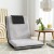 Artiss Floor Lounge Sofa Bed Recliner Chair, Adjustable 5-Position Folding Couch, Linen & Flocking, Grey, 98x46cm