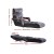 Artiss Floor Lounge Sofa Bed with Armrest, Adjustable Flocking Fabric, Charcoal, 195cm, Foldable & Cushioned