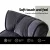Artiss Floor Lounge Sofa Bed with Armrest, Adjustable Flocking Fabric, Charcoal, 195cm, Foldable & Cushioned