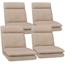 Artiss 4X Floor Chair Sofa in Linen Beige - Versatile Recliner with 5 Positions, Durable Steel Frame, Easy Storage Artiss 4X Floor Chair Sofa in Linen Beige - Versatile Recliner with 5 Positions, Durable Steel Frame, Easy Storage