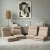 Artiss 4X Floor Chair Sofa in Linen Beige - Versatile Recliner with 5 Positions, Durable Steel Frame, Easy Storage