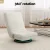 Artiss Floor Lounge Sofa - White Foldable Swivel Chair, Faux Linen, 360° Rotatable, High Resilience Cushion, 45x55x57cm