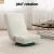 Artiss 2-Pack Swivel Foldable Floor Chairs, White Faux Linen, 360° Rotating, High Resilience Cushion, Steel Frame