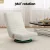 Artiss 4X Floor Chair Lounge Sofa - Swivel, Foldable, White Faux Linen, 360° Rotation, Heavy-Duty Steel, Easy Storage