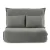 Artiss Foldable 2-Seater Floor Lounge Sofa Bed, Grey Corduroy, Adjustable 6-Level Back & Leg Support, Compact Design