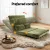 Artiss Green 2-Seater Lounge Sofa Bed - Adjustable, Faux Linen, Steel Frame, High Resilience Foam, Easy Storage Artiss Green 2-Seater Lounge Sofa Bed - Adjustable, Faux Linen, Steel Frame, High Resilience Foam, Easy Storage