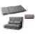 Artiss Lounge Sofa Bed, Faux Linen Fabric, 2-Seater, Grey, 167x95x13cm, Adjustable Comfort, Easy Storage