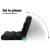 Artiss Lounge Sofa Bed, Flannel Fabric, Black, 96cm x 42cm x 13cm, Adjustable 14 Positions, Cushioned Comfort