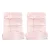 Artiss 2PCS Adjustable Floor Lounge Sofa Bed - Pink Flannel Fabric, Sturdy Steel Frame, 14 Positions, 96x42x13cm