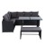 Gardeon 8-Seater Outdoor Sofa Dining Set – Black Wicker, Steel Frame, UV & Weather Resistant, Cushioned Comfort