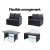 Gardeon 8-Seater Outdoor Sofa Dining Set – Black Wicker, Steel Frame, UV & Weather Resistant, Cushioned Comfort