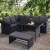 Gardeon 8-Seater Outdoor Sofa Dining Set – Black Wicker, Steel Frame, UV & Weather Resistant, Cushioned Comfort
