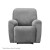 Artiss Recliner Chair Cover, Velvet, 1-Seater, Grey - Luxurious Comfort & Anti-Slip Design, Machine Washable