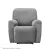 Artiss Recliner Chair Cover, Velvet, 1-Seater, Grey - Luxurious Comfort & Anti-Slip Design, Machine Washable