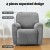 Artiss Recliner Chair Cover, Velvet, 1-Seater, Grey - Luxurious Comfort & Anti-Slip Design, Machine Washable