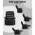 Artiss Erika Black Leather Recliner Chair with 360° Tray Table - Ultimate Comfort & Style for Any Room