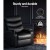 Artiss Erika Black Leather Recliner Chair with 360° Tray Table - Ultimate Comfort & Style for Any Room