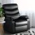 Artiss Erika Black Leather Recliner Chair with 360° Tray Table - Ultimate Comfort & Style for Any Room