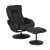 Artiss 2X Black Recliner Chair & Ottoman: Heated Massage, PU Leather, 135° Recline, 5-Point Intensity, Ergonomic Comfort