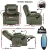 Artiss Heated Massage Recliner Chair Velvet Green, 8-Point Massage, Phone Holder, USB Ports, 150kg Weight Capacity