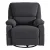 Artiss Corduroy Rocking Recliner Chair 360° Swivel Heated Massage, Manual Tilt, Compact 91cm, Grey, 150kg Capacity