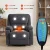 Artiss Corduroy Rocking Recliner Chair 360° Swivel Heated Massage, Manual Tilt, Compact 91cm, Grey, 150kg Capacity
