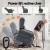 Artiss Electric Power Lift Recliner Chair with Massage & Heat, Skin-Friendly Fabric, 8-Point, 86x98x107cm, Grey