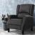 Artiss Charcoal Recliner Chair - Adjustable Suede Armchair with Foam Padding, 72x86x100cm, for Home & Media Rooms