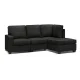 Artiss Dark Grey Modular Sofa Chaise Set, 4-Seater, Faux Linen, Wood Frame, Plush Foam, Custom Configurations