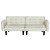 Artiss Serena 3-Seater Sofa Bed - Tufted Faux Linen, Adjustable Backrest, Space-Saver for Small Homes, Beige