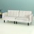 Artiss Serena 3-Seater Sofa Bed - Tufted Faux Linen, Adjustable Backrest, Space-Saver for Small Homes, Beige