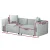 Artiss Alvin 2-Seater Modular Sofa Chaise Set - Grey, Modern Design, Plush Comfort, Durable Frame, 1-Year Warranty