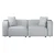 Artiss Alvin 2-Seater Modular Sofa Chaise Set - Grey, Modern Design, Plush Comfort, Durable Frame, 1-Year Warranty