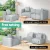 Artiss Alvin 3-Seater Modular Sofa Chaise Set - Grey, Modern Comfort with Linen Upholstery & Durable Wood Frame