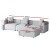 Artiss Alvin 4-Seater Modular Sofa Chaise Set, Grey - Modern Comfort, Durable Design, 1-Year Warranty