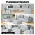 Artiss Modular Sofa Chaise Set, Faux Linen, 5-Seater, Grey, 361x82x57cm, Modern Living Room Furniture, Durable & Stylish