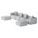 Artiss Modular Sofa Chaise Set, Faux Linen, 6-Seater, Grey, 361cm, Modern Living Room Furniture, Comfortable & Stylish Artiss Modular Sofa Chaise Set, Faux Linen, 6-Seater, Grey, 361cm, Modern Living Room Furniture, Comfortable & Stylish