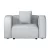 Artiss Alvin Modular Sofa Chaise Set - 1-Seater Grey | Modern Comfort & Style with Soft Linen & Durable Wood Frame