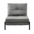 Artiss Single Sofa Bed Chair, Folding Convertible Recliner Lounge, Linen Fabric, Steel Frame, 198cm, Grey