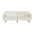 Artiss Sienna 3-Seater Sofa Bed: Beige Faux Linen, Adjustable Backrest, 300kg Capacity, Easy Assembly, 1-Year Warranty