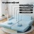 Artiss Velvet Blue 2-Seater Sofa Bed & Kid's DIY Play Couch | Modular Design, Removable Cover, Extra Thick Cushioning