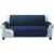 Artiss 3-Seater Sofa Cover - Navy Diamond-Quilted Microfibre, Anti-Scratch, Anti-Slip, Machine Washable
