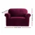Artiss Ruby Red Velvet Sofa Cover, 1-Seater - Stretchable, Anti-Slip, Machine Washable Couch Protector, Crystal Velvet
