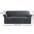 Artiss Velvet Sofa Cover, Stretchable, Anti-Slip, Machine Washable, Grey, 3-Seater, 183cm-223cm, All-Round Protection