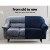 Artiss Velvet Sofa Cover, 3-Seater, Sapphire - Stretchable, Machine Washable, Anti-Slip, Crystal Velvet Protection