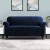 Artiss Velvet Sofa Cover, 3-Seater, Sapphire - Stretchable, Machine Washable, Anti-Slip, Crystal Velvet Protection