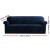 Artiss 4-Seater Sofa Cover - Stretchable Crystal Velvet, Sapphire, Anti-Slip, Machine Washable, All-Round Protection